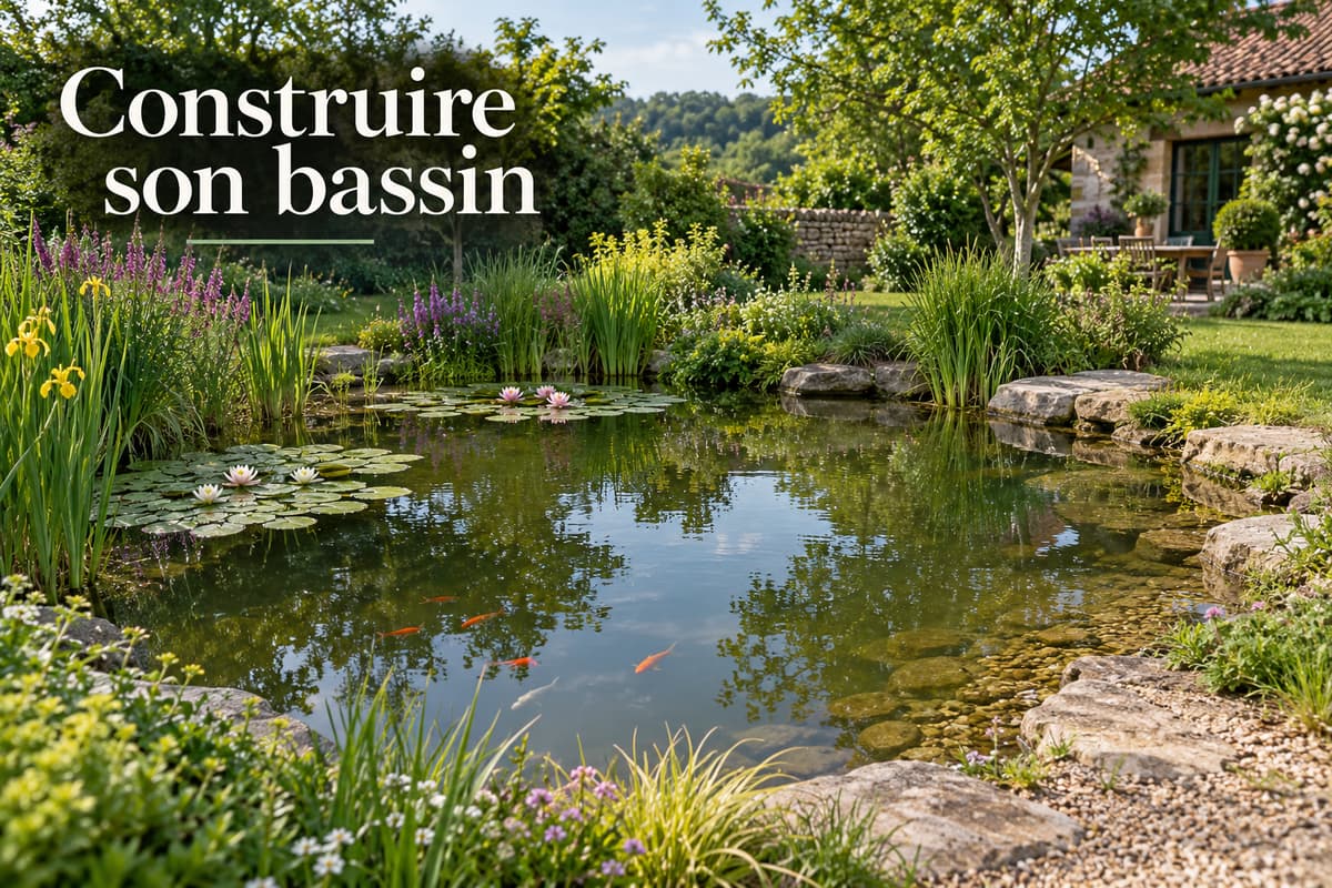 De l’emplacement à la bâche : construire un bassin à poissons enterré